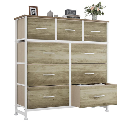 OLIXIS 9 Drawer Tall Dresser for Bedroom, Closet Organizers and Storage