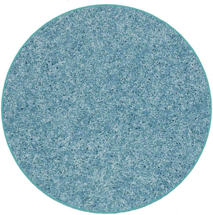 KOECKRITZ Soft and Colorful Kids Classroom Area Rugs (Passes Flammability Pill Test) Many Sizes and Bright Colors to Select from (6' Round, Surf)