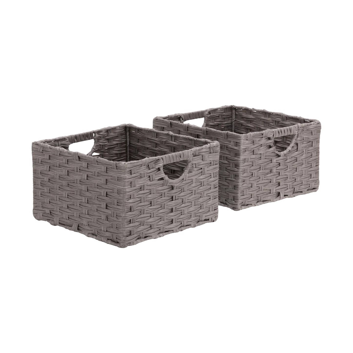 Seville Classics Premium Handwoven Portable Laundry Bin Basket with Carrying Handles, Household