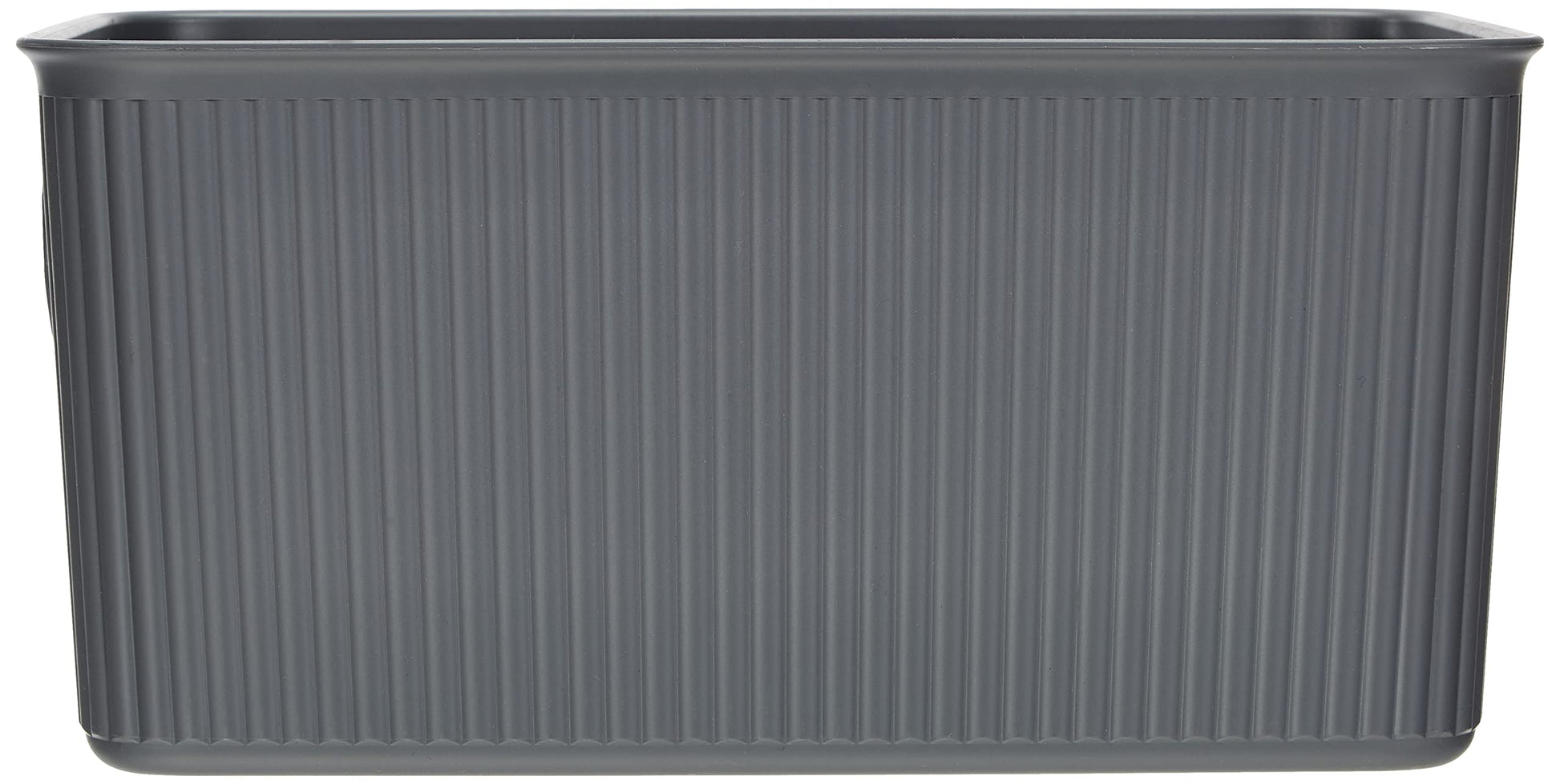 TATAY Baobab Multi-purpose Storage Basket Medium with Capacity for 5 Litres, Grey Anthracite, 18.1