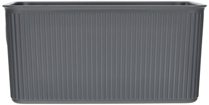 TATAY Baobab Multi-purpose Storage Basket Medium with Capacity for 5 Litres, Grey Anthracite, 18.1