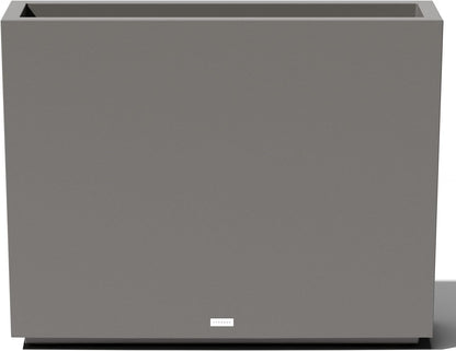 Veradek Block Series Span Plastic Planter - Tall Rectangular Planter for Indoor or Outdoor Patio/Porch, Gray, 30" in Height, 10" in Width, 38" in Length