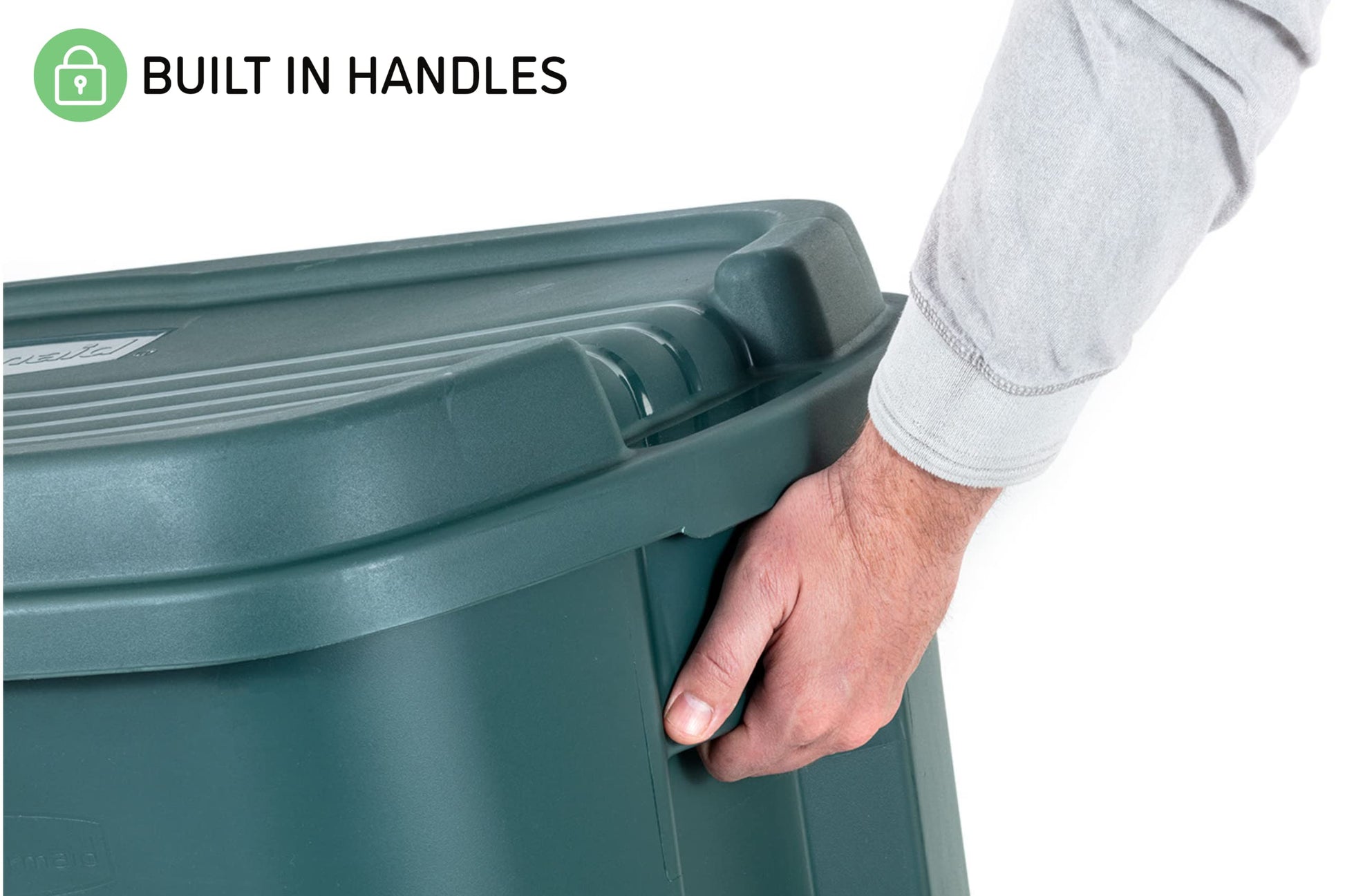 Rubbermaid ECOSense Storage Containers with Lids, 54 Gal Pack of 2, Durable and Reusable Stackable