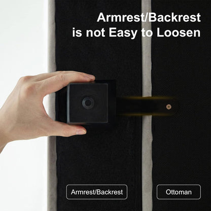 Belffin Modular Sectional Sofa with Storage Chaises Sectional Sleeper Sofa Couch 8 Seat Sectional Bed Grey