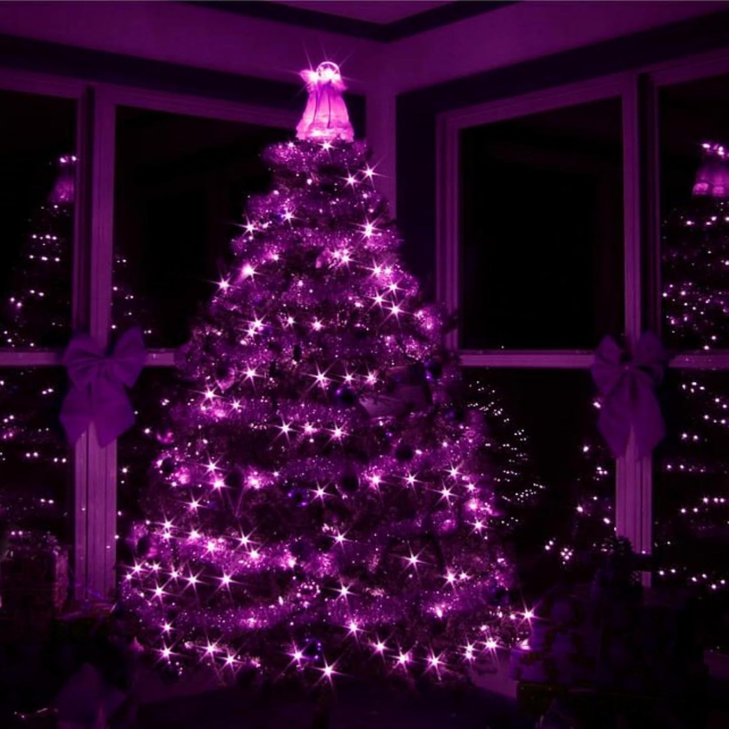 4-Pack 50 LED Pink Fairy Lights Battery Operated with Timer, 16FT Waterproof Starry String Lights Outdoor Indoor, Valentiens Lights for Valentine's Day Bedroom Wedding Birthday Christmas Party Decor