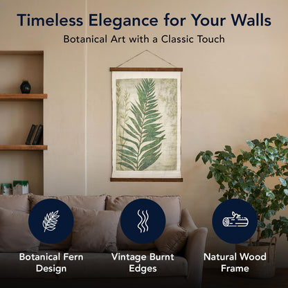 American Art Decor Leaf Wall Scroll Tapestry with Rope