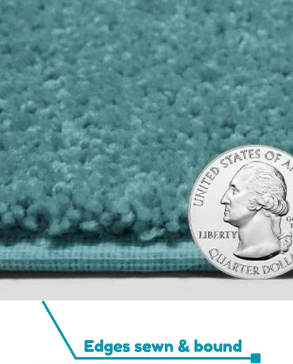 KOECKRITZ Soft and Colorful Kids Classroom Area Rugs (Passes Flammability Pill Test) Many Sizes and Bright Colors to Select from (12' x 15', Surf)