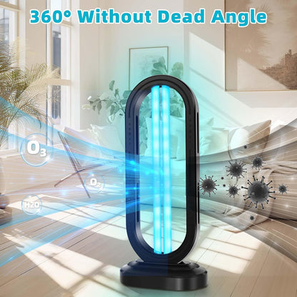 UV Light Sanitizer,UVC Home Disinfection Device 4-Speed Timing and Remote Control,UVO Light for Dust Mites,UV Lamp for Whole Room