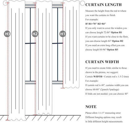 Ivory White Pinch Pleated Complete Blackout Curtains & Drapes 120 Inches Long 2 Panels Set, Flax Linen Room Darkening Soundproof Window Curtain for Bedroom/Living Room Track System(40"Wx120"L)
