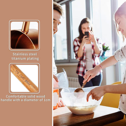 malmo Coffee Canister, Airtight Coffee Container with Date Tracker Lid, Stainless Steel Canister for Kitchen Food Storage (Black-Copper, 22oz with 1/4 Cup)