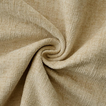 MIULEE Pack of 2 Couch Throw Pillow Covers 18x18 Inch Beige Farmhouse Decorative Pillow Covers with Stitched Edge Soft Chenille Solid Dyed Spring Pillow Covers for Sofa Bed Living Room