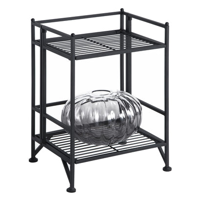 Convenience Concepts Xtra Storage Shelves - 2-Tier Folding Metal Storage Shelves, Closet Organizer