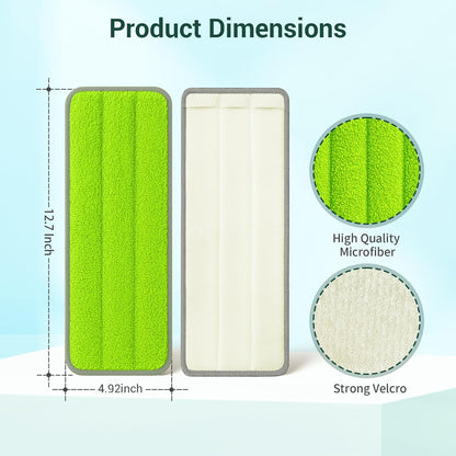 10Pcs Mop Replacement Pads,Compatible with Libman Rinse 'n Wring Mop Universal Mop Pads Mop Head Refills Washable Wet Mop,Compatible with Most 11-13” Size Mops