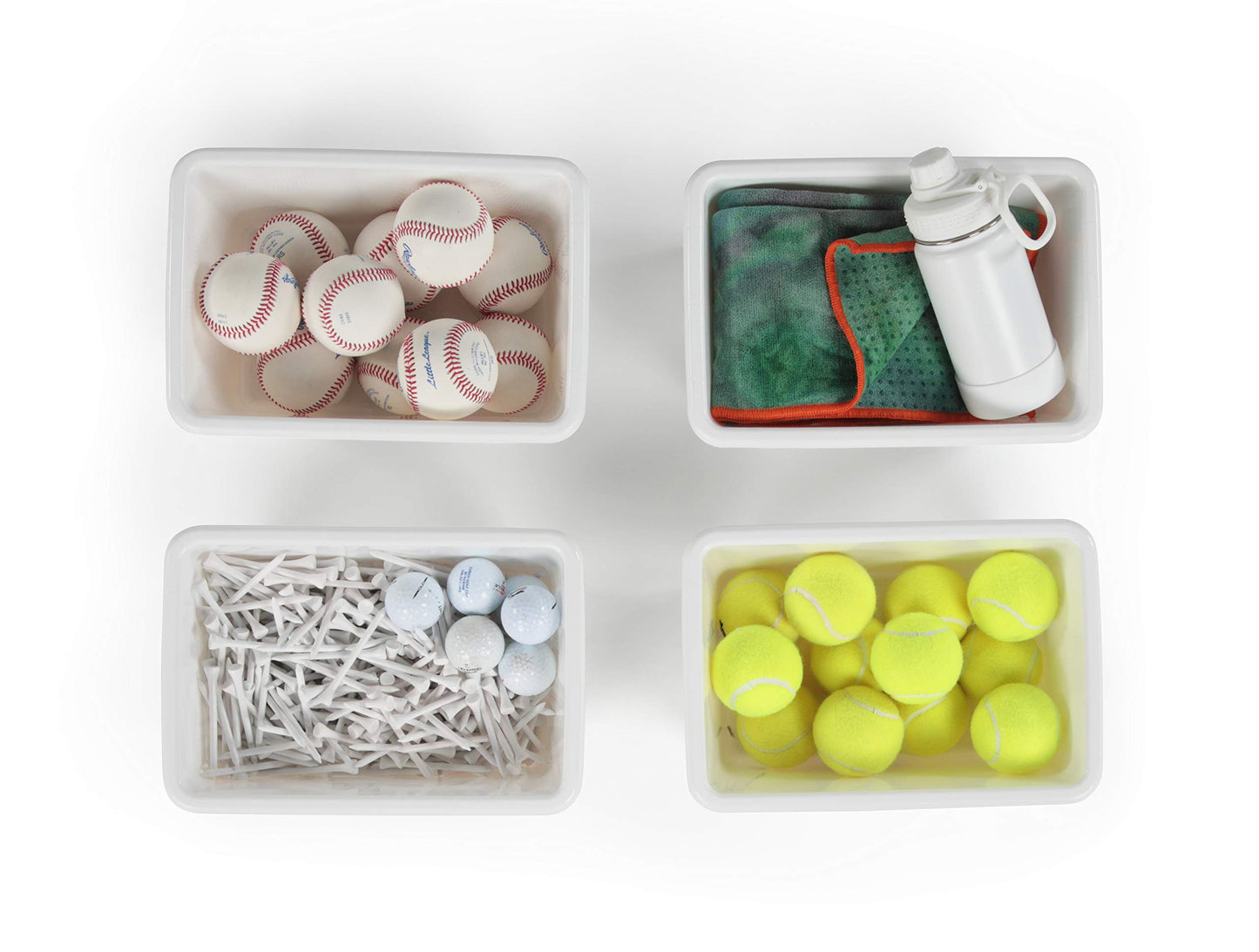 Humble Crew Plastic Storage Bins for Kids, Small Removable Toy Organizer