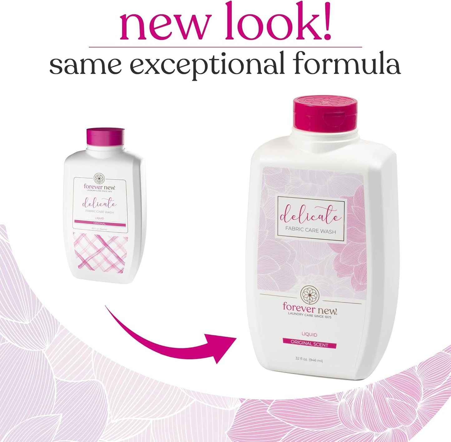 FOREVER NEW Liquid Laundry Detergent – Nontoxic Hypoallergenic Laundry Soap, Safe for Colors & Sensitive Skin - Essential Laundry Supplies, Delicate Fabric Care Wash (Original Scent, 32 fl. oz)