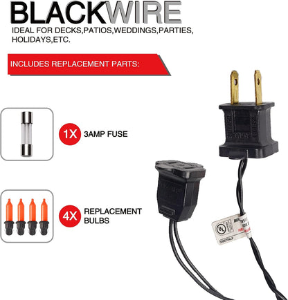 Dazzle Bright Orange Halloween Lights, 40FT 200 Count Mini String Lights, Waterproof Halloween Decorations for Outdoor Indoor Patio Home Party Garden Yard Decor