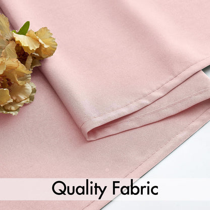 MIULEE Baby Pink Privacy Sheer Curtains That Let Light in 90 Inches Long Non-See-Through Semi Sheer Curtain Light Filtering Window Curtains Drapes for Living Room Bedroom 2 Panels Set 42 X 90