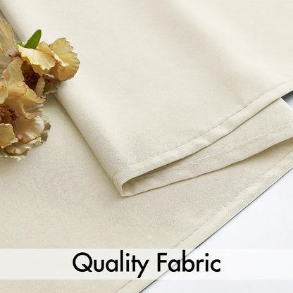 MIULEE Cream Beige Privacy Sheer Curtains That Let Light in 90 Inches Long Non-See-Through Semi Sheer Curtain Light Filtering Window Curtains Drapes for Living Room Bedroom 2 Panels Set 42 X 90