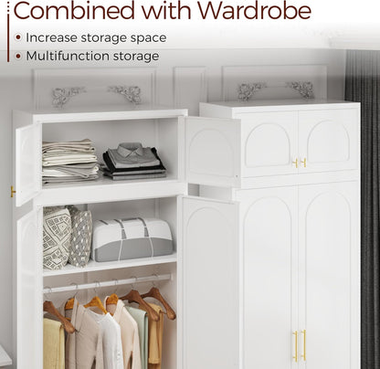 Bathroom Cabinet Wall Mounted, Metal Laundry Wall Storage Cabinets Over Toilet, Medicine Cabinet Organizer with 2 Doors, Floating Cabinets for Launtry, Kitchen, Bathroom, Living Room