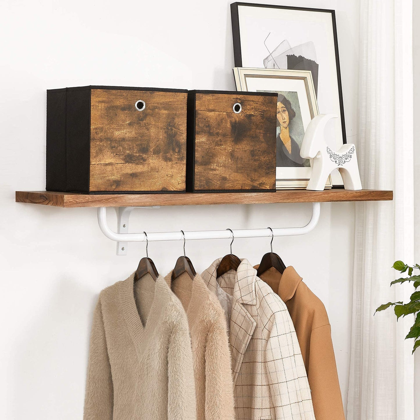 SONGMICS Storage Cubes, Set of 6, 11.8-Inch Foldable Closet Organizers