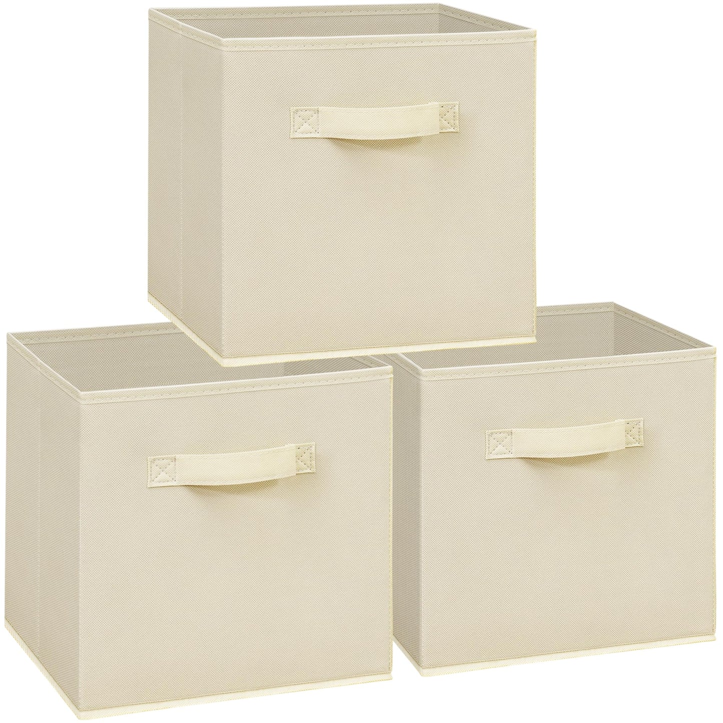 STORAGEIDEAS 11 Inch Fabric Storage Cubes, Sturdy Foldable Storage Bins, Heavy Duty Cube Organizer