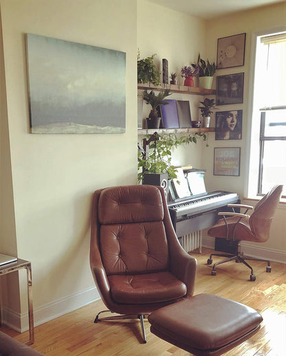 joelsantiques Floating Shelf, Wood Wall Shelf, Natural Wooden Home Decor for Bathroom Kitchen Bedroom, Hanging Mounted Invisible Bracket (Medium Brown, 7" Deep x 60" Wide)