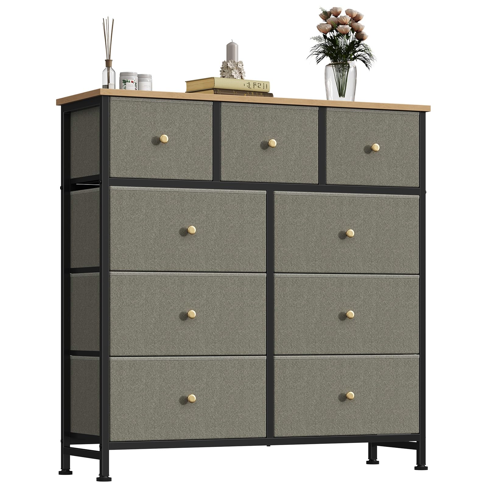 OLIXIS 9 Drawer Tall Dresser for Bedroom, Closet Organizers and Storage
