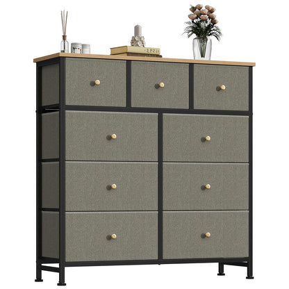 OLIXIS 9 Drawer Tall Dresser for Bedroom, Closet Organizers and Storage