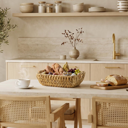 StorageWorks Wicker Baskets for Organizing, Water Hyacinth Storage Baskets