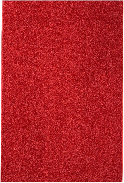 KOECKRITZ Soft and Colorful Kids Classroom Area Rugs (Passes Flammability Pill Test) Many Sizes and Bright Colors to Select from (3' x 12', Fire Engine)