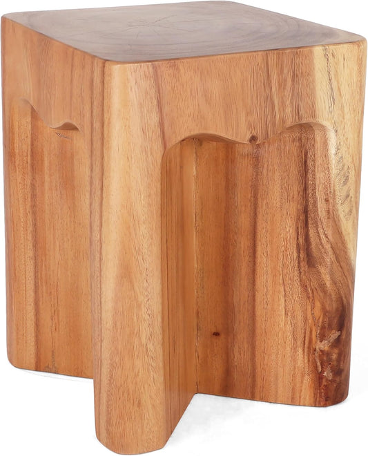 Rutledge & King Wooden End Table - Unique Wooden Side Table - Mid Century Side Table - Saur Wood