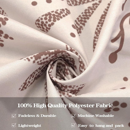 Fowocu Boho Floral Mandala Tapestry Wall Hanging Bohemian Flower Medallion Tapestry Aesthetic Beige Brown Hippie Indian Small Tapestries for Bedroom Living Room Dorm Decor 48 x 36 Inch