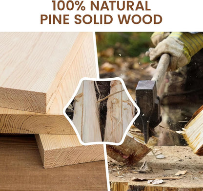 Honey Oak Brown Floating Wall Shelves 24 Inches Long x 8”x 1.4” Wooden Shelf Floating Rustic Farmhouse Decor, Heavy Duty Shelf Hold 60 lbs, Wall Shelves for Bathroom Living Room Kitchen Bedroom Office