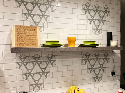 Joel's Antiques - 54 Inch Wooden Floating Shelves for Wall - 54x8x2 in - Made of Natural Wood - Long Heavy Duty Rustic Wall Shelves for Bedroom - Perfect for Living Room, Kitchen - Grey