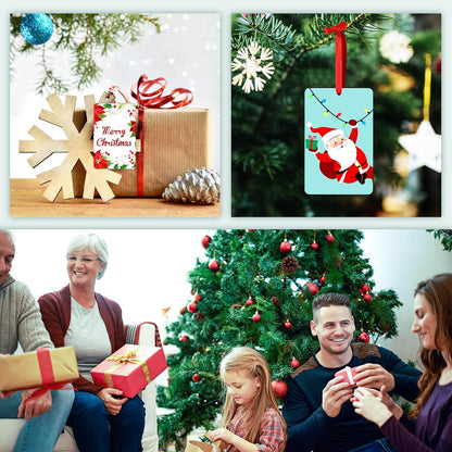 Personalized Christmas Ornaments 2025 Wood Custom Picture Text Hanging Ornament Customized Christmas Tree Decorations Keepsake Gift for Family Couples Xmas Tree Home Decor