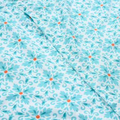 NEWLAKE European Gorgeous Floral Style Cotton Throw Pillow Covers (2 Pieces, 18X18 Inch)