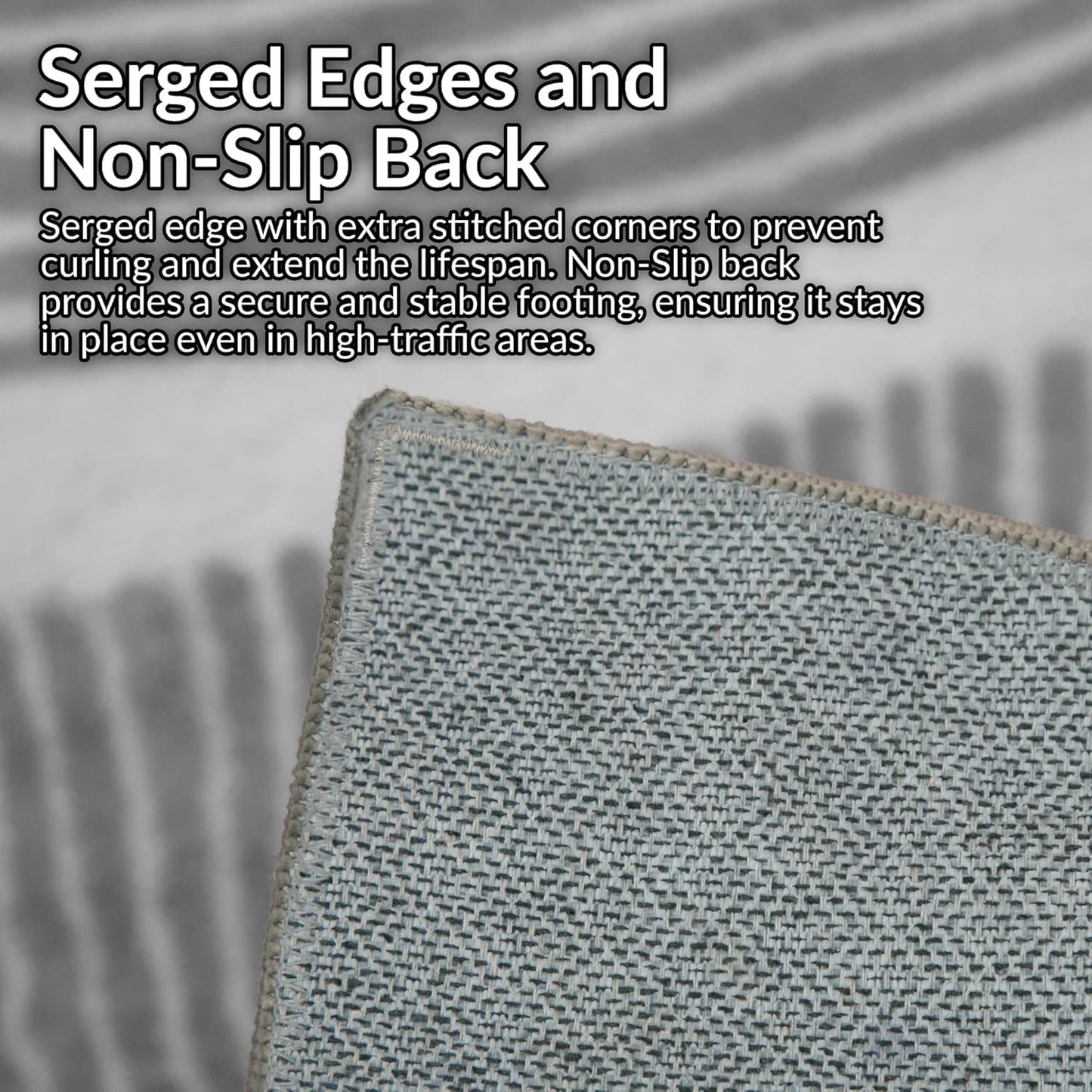 Ultra Soft Area Rug 6x9, Non Slip, Stain Resistant Living Room Rug, Washable Area Rugs for Living Room, Rugs for Bedroom, Modern Abstract Style (Gray, 6x9)