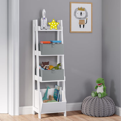 RiverRidge Folding Storage Bins - 2-pack of 5in Tall Gray Cubes