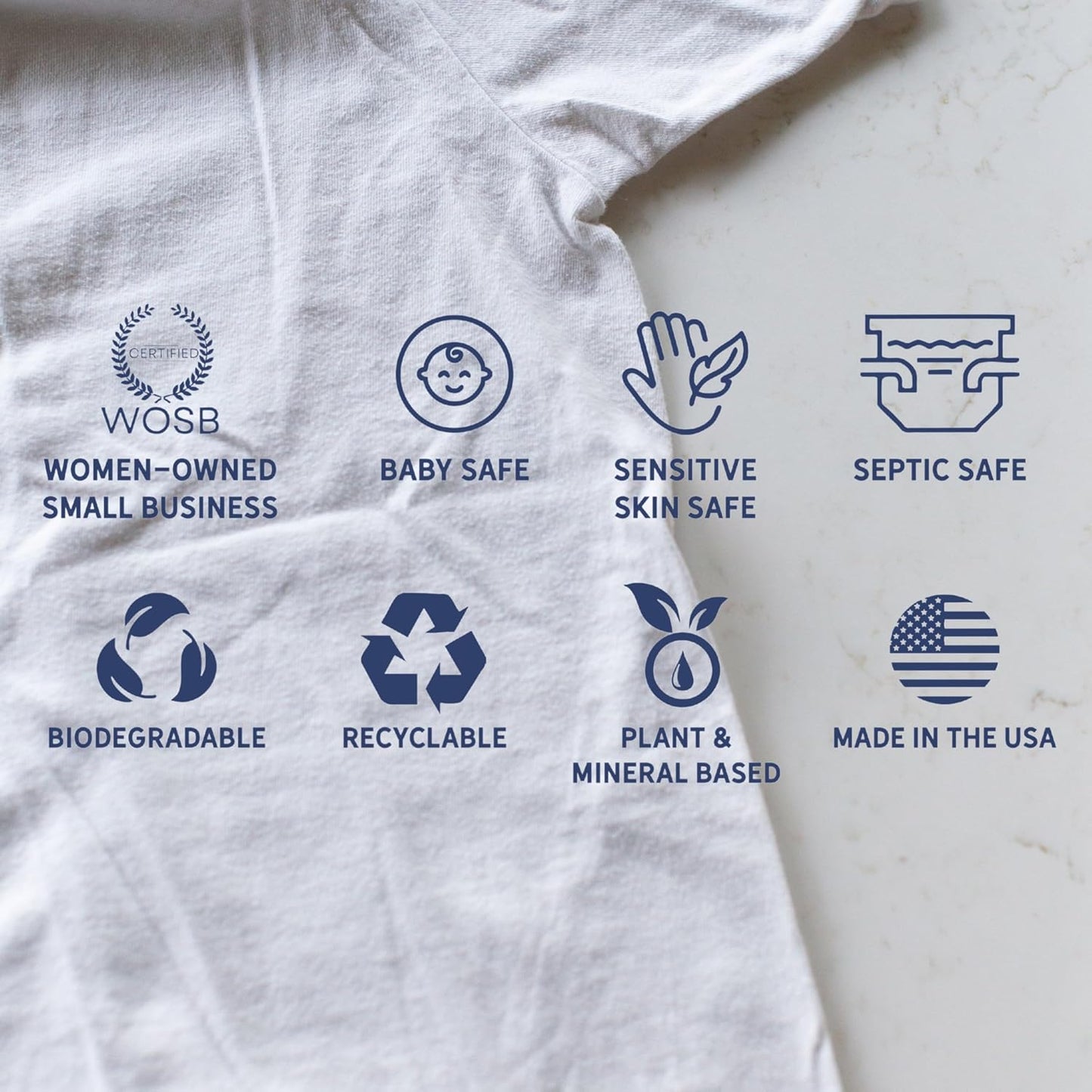 Sandalwood Laundry Detergent Powder | Only 100% Pure Essential Oils | Safe for Sensitive Groups | Powerful Clean | Plant & Mineral-Based | Made in USA | 3lbs