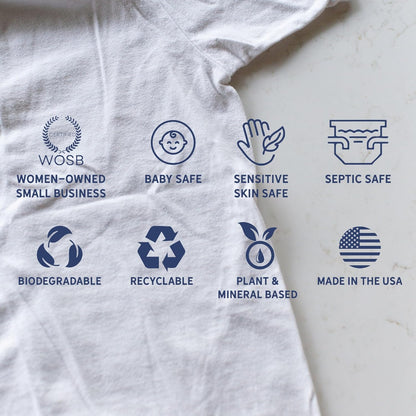 Sandalwood Laundry Detergent Powder | Only 100% Pure Essential Oils | Safe for Sensitive Groups | Powerful Clean | Plant & Mineral-Based | Made in USA | 3lbs