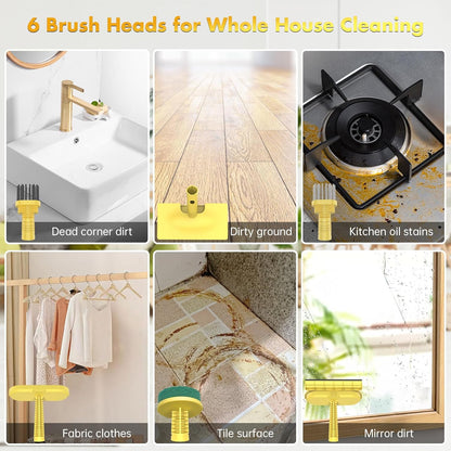 Steam Mop with Detachable Handheld Steam Cleaner for Home Cleaning,13OZ Water Tank,with Handheld 6-in-1 Multi-function Attachments for Hardwood Floors,Clothes,Windows,Tiles Grout and Furniture