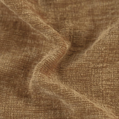 CaliTime Throw Pillow Covers Decorative 20 X 20 Inches Pack of 2 Cozy Chenille Cushion Cases for Couch Sofa Bed Living Room Home Apricot Brown