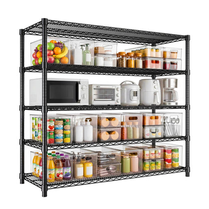 Garvee 76.8" H Storage Shelves 5-Tier Garage Shelving Adjustable for Pantry