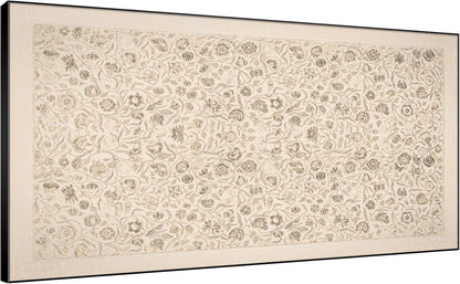 SIGNWIN 36"x72" Extra Large Framed Wall Art Vintage Botanical Sketch with Detailed Floral Pattern, Classic Nature Illustration for Home Living Room Bedroom Decor (Frame Assembly Required)