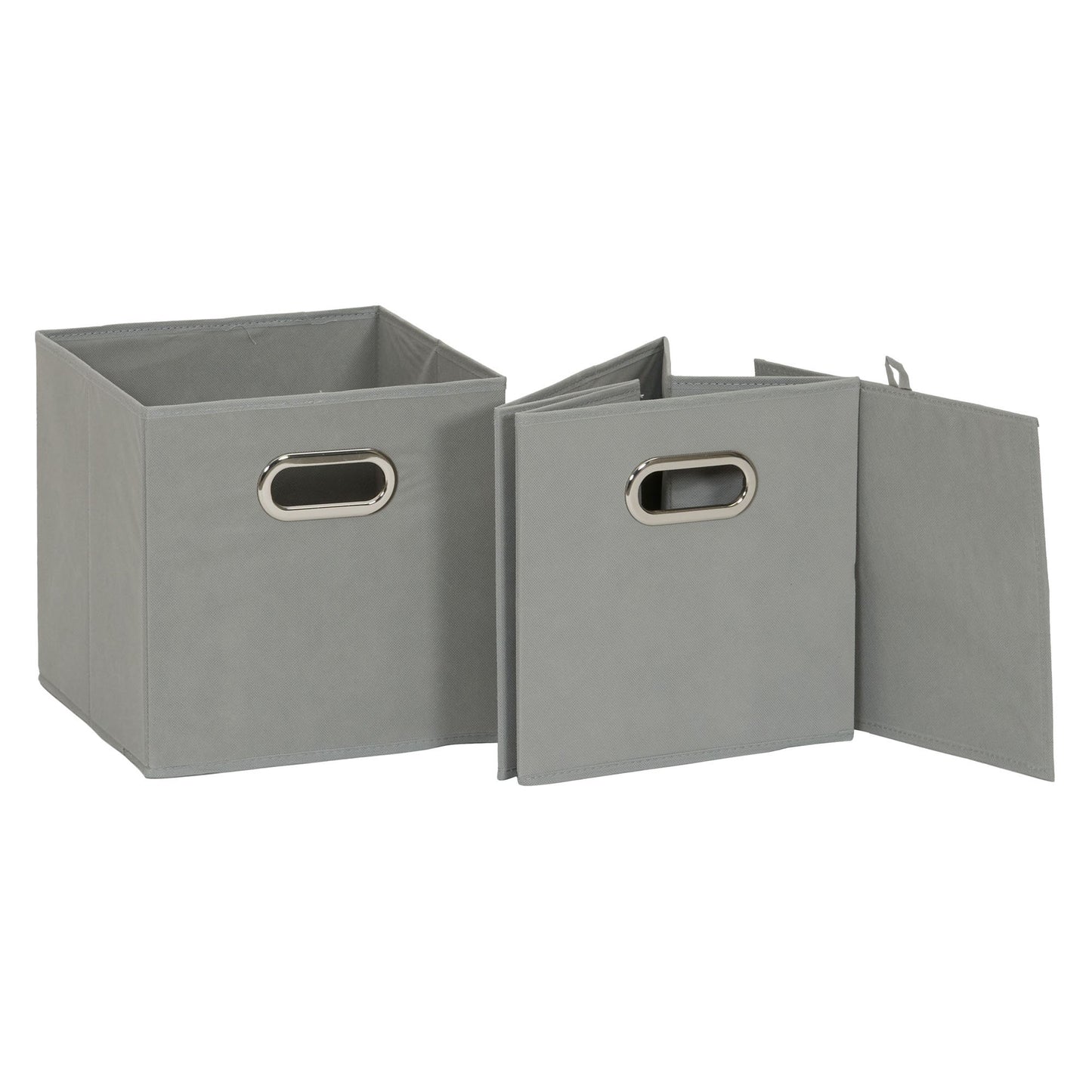 Household Essentials Fabric Storage Bins in Strong Poly‑Woven Fabric, Sturdy Chipboard Sides