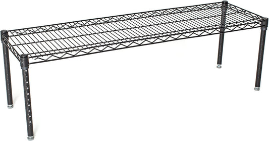 Omega Products Corporation 24" Deep x 60" Wide x 14" High Black Stationary Dunnage Rack