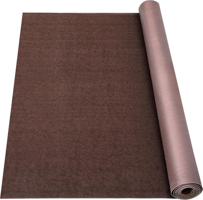 Marine Carpet,6 FT x 23 FT Brown Indoor Outdoor Carpet 0.2" Thick Boat Carpet with Water-Proof TPE Backing, Non-Slide Outdoor Marine Carpet Roll for Home, Patio, Porch, Deck