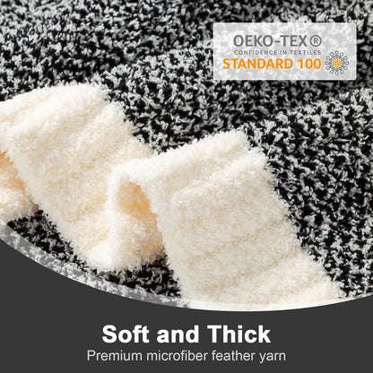 Snuggle Sac Heather Black Throw Blanket for Couch 50x70 inches, Super Soft Warm Blankets Cozy Knit Fuzzy Plush Lightweight Oversized Throws for Sofa, Bed, Camping, Picnic, Black, 50" x 70"