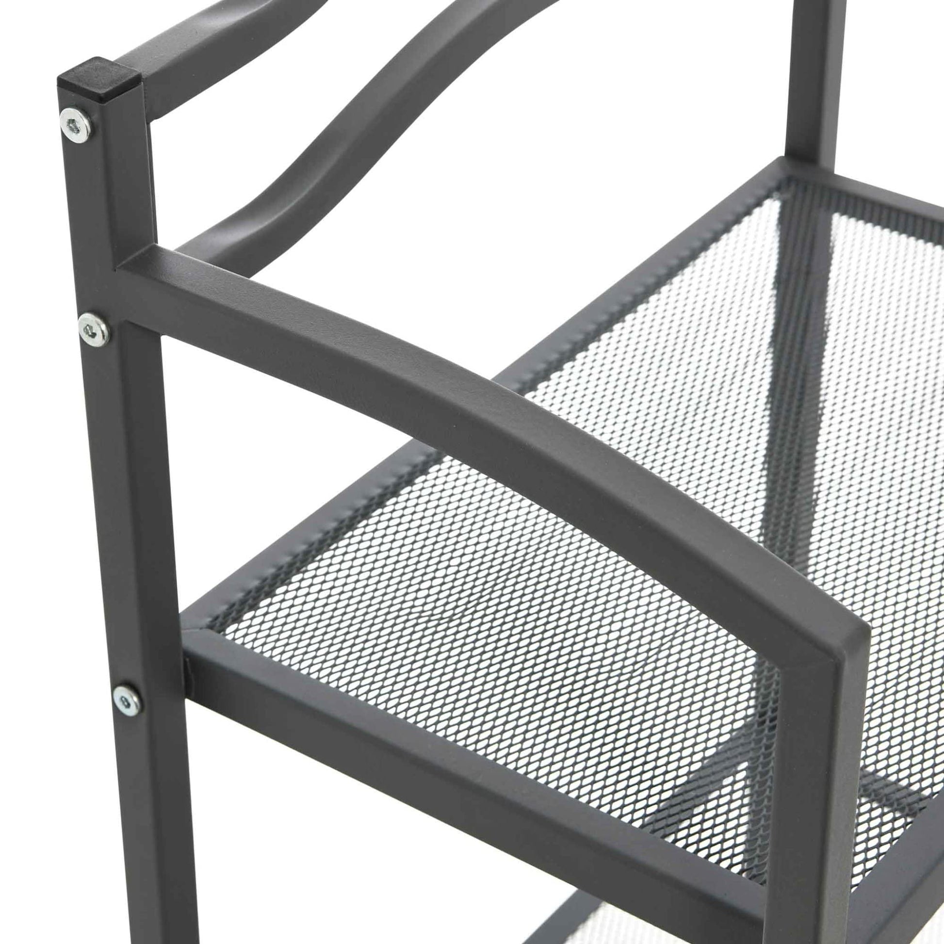 Household Essentials 3-Tier Metal Bathroom Storage Shelf, Grey
