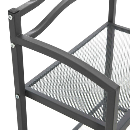 Household Essentials 3-Tier Metal Bathroom Storage Shelf, Grey